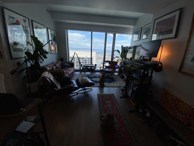 A Bird's Eye View of a Cozy Living Room