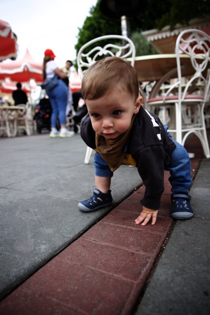 Adorable Baby Boy's Day Out at Disneyland