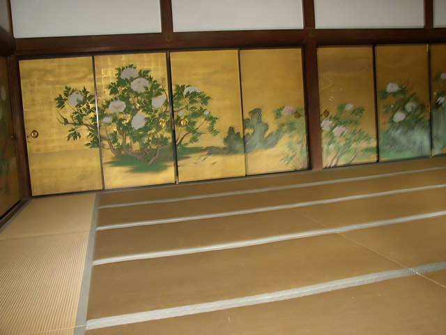 Oriental Painting in a Formal Bedroom