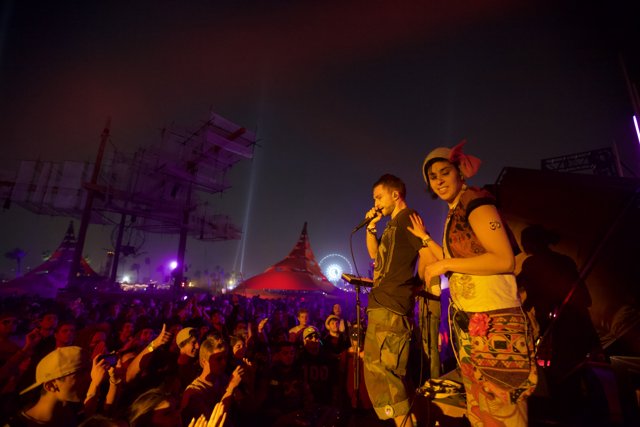 Robin Schulz and Evan Peters rock Coachella stage