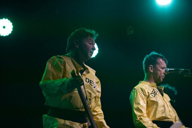 Performers in Yellow Jackets Light Up the Stage