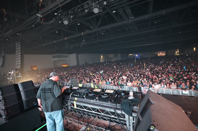 DJ Commanding Massive Crowd at Wobbleland Festival 2026