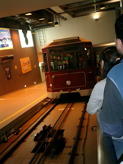 Train Enthusiasts at Tokyo Museum