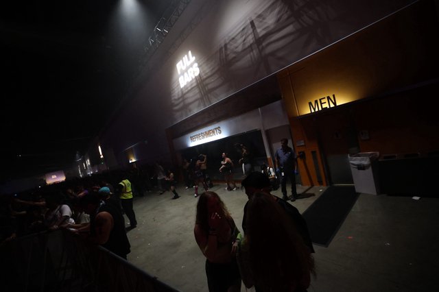 Wobbleland 2026 Festival Crowd Near Refreshments Stand