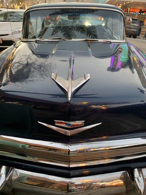 Classic car parked on Ventura street