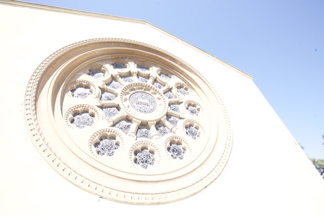 The Circular Window of Wilshire Temple
