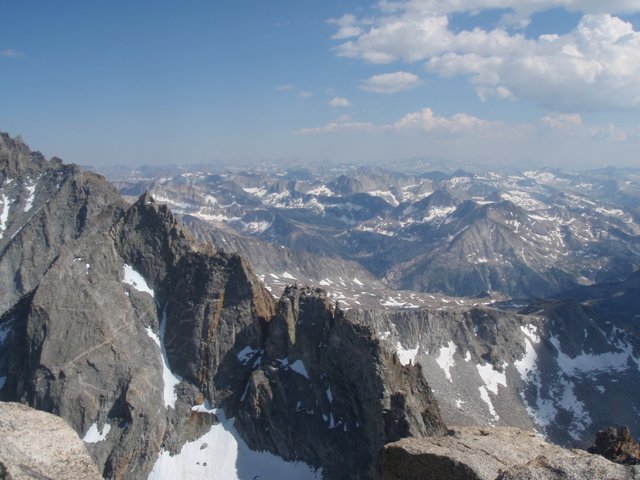 Summit View of a Majestic Mountain Range