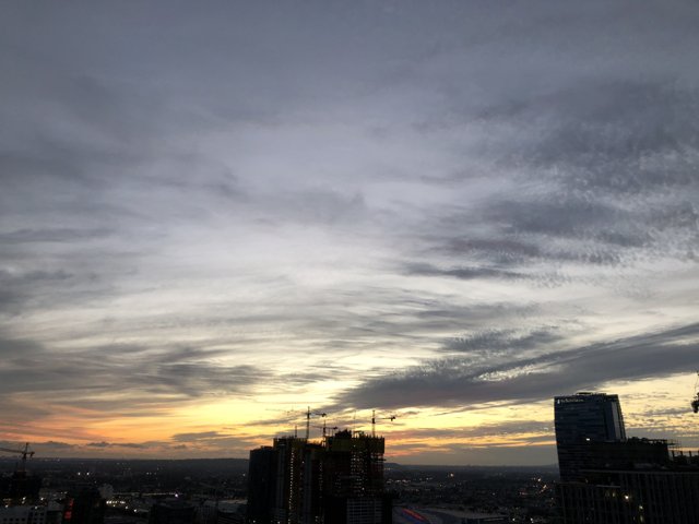 Sunset Skyline Silhouette