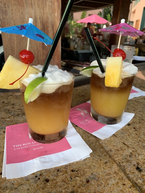 Tropical Cocktails in Paradise