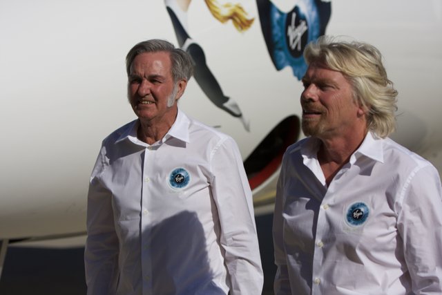 Virgin Galactic Founders Boarding White Knight Two