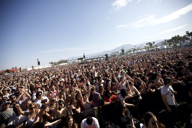 Massive Music Festival Crowd