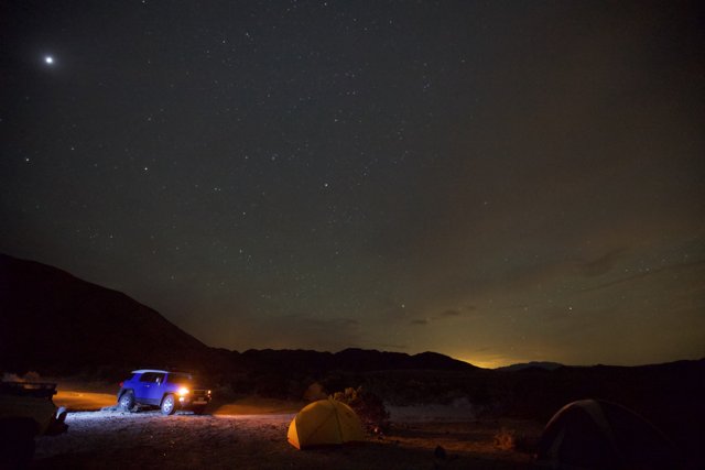 Under the Starry Night Sky: Camping in the Desert