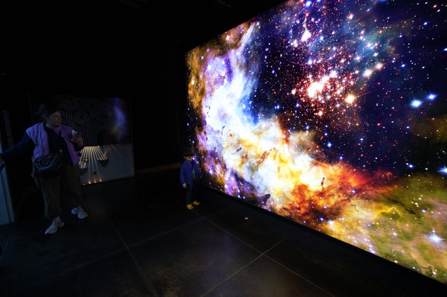 Immersive Nebula Display at Space Science Center