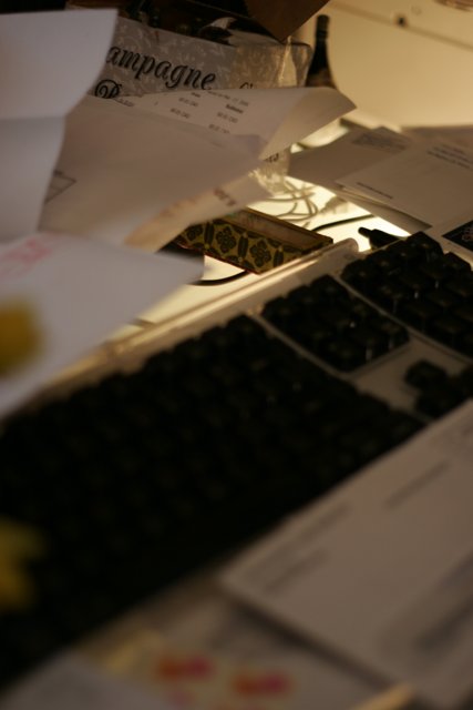 Computer Keyboard on a Desk