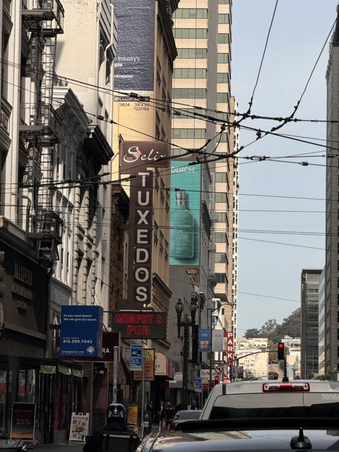 A Bustling San Francisco Street: Vibrant Cityscape in December 2023