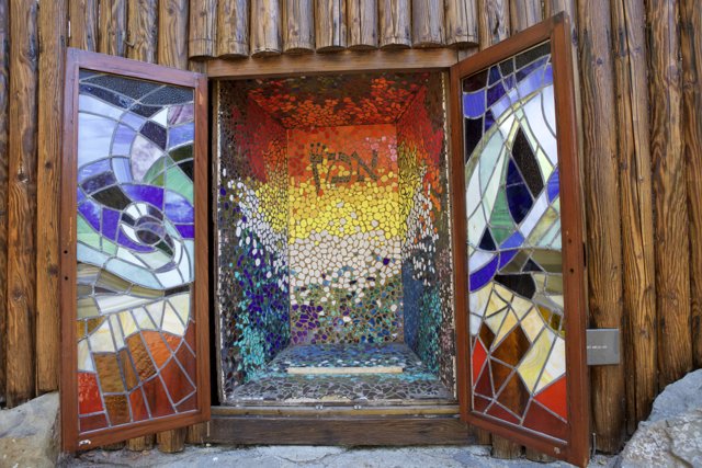 The Colorful Mosaic Door