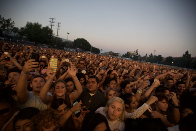 Snapshot of the Thrilling Crowd at FYF Bullock Concert