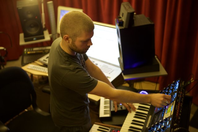 Morgan Page Creates Melodic Magic in the Studio