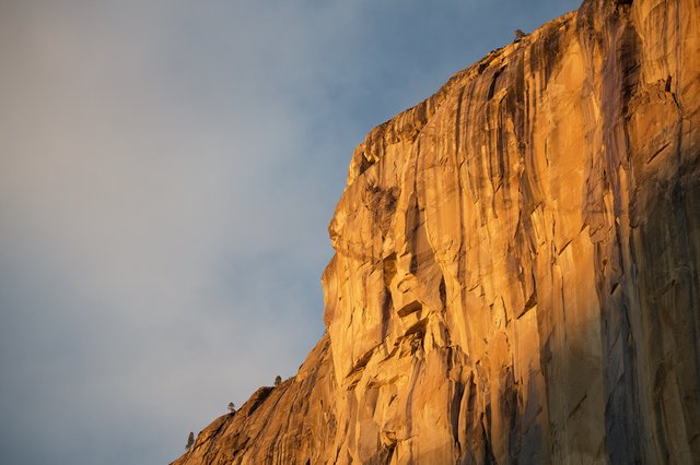 Golden Hour Light on El Capitan's Vertical Face