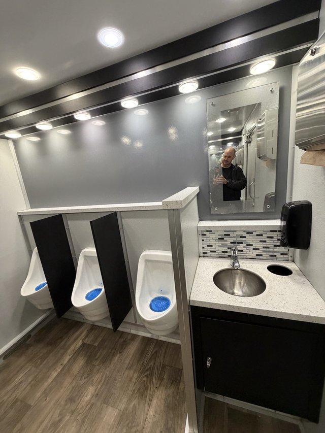 Modern Commercial Restroom with Contemporary Design