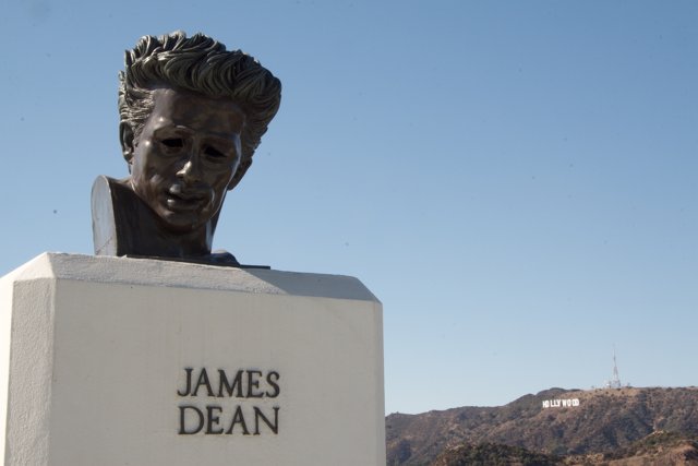 James Dean Monument at the Hollywood Sign