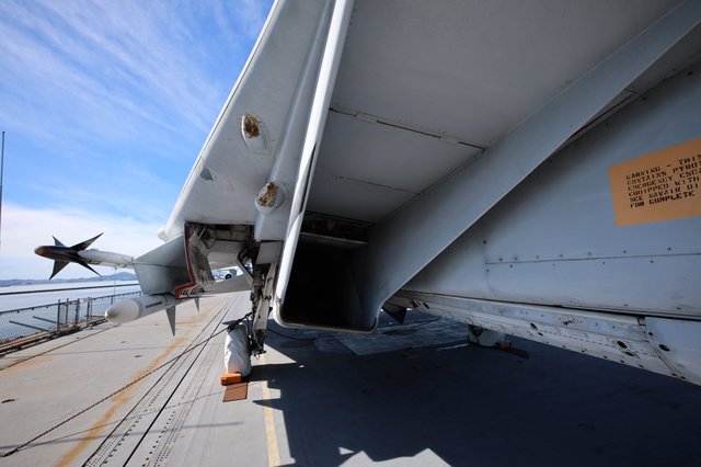 Missile Bay on USS Hornet Aircraft Carrier Deck