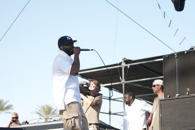 Black Thought Entertains the Crowd at Coachella with a Microphone