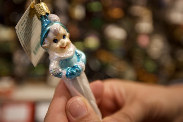 Whimsical Christmas Ornament with Winter Character