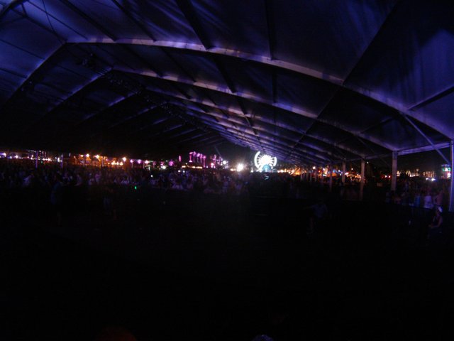 Nighttime Concert in the City Tent