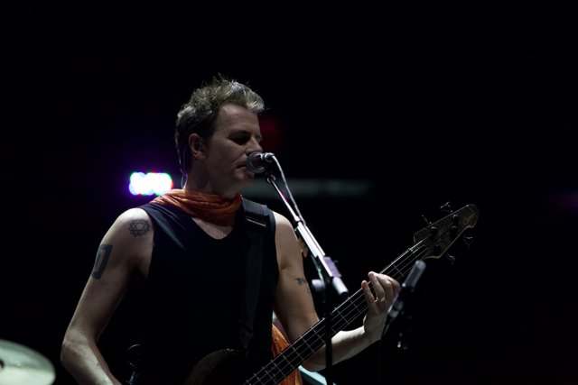Bassist John Taylor Performing at Coachella 2011