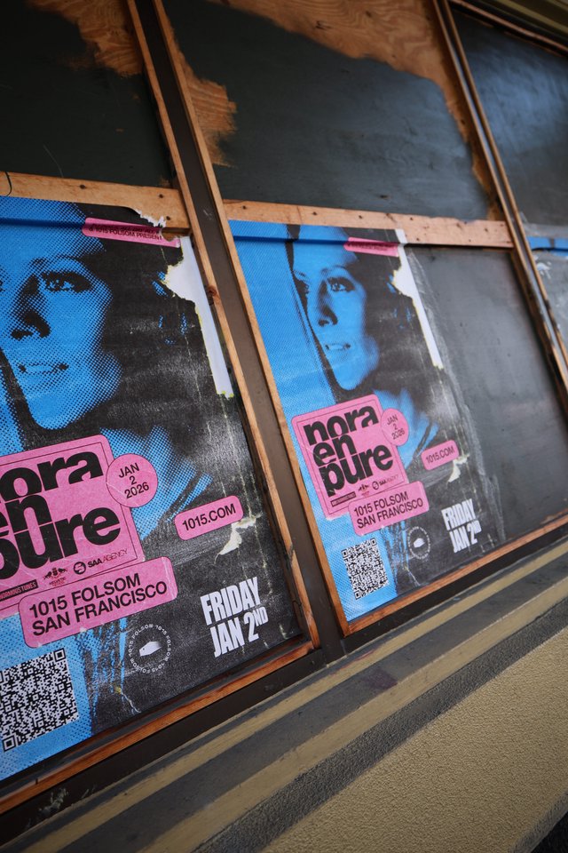 Nora En Pure Concert Posters on Wooden Wall
