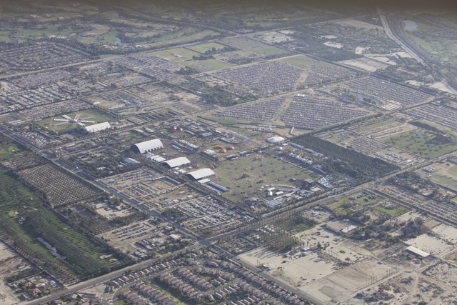 Aerial View of Indio's Urban Landscape