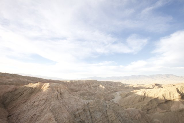 Majestic View of the Anza Borrego Mountains and Desert
