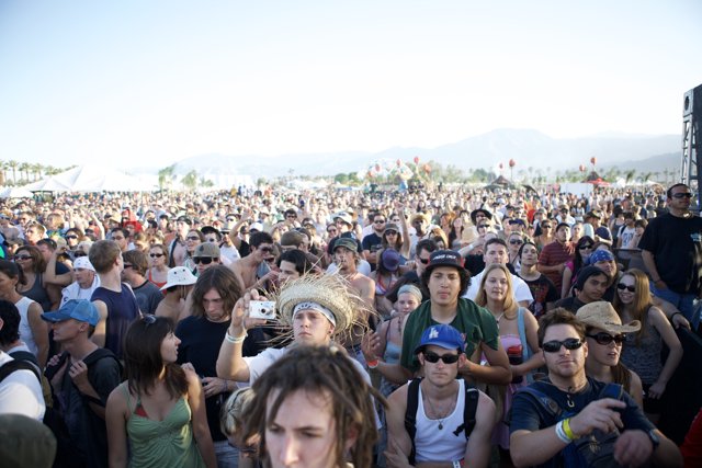 Coachella Crowd Enjoys Musical Bliss Under the Blue Sky