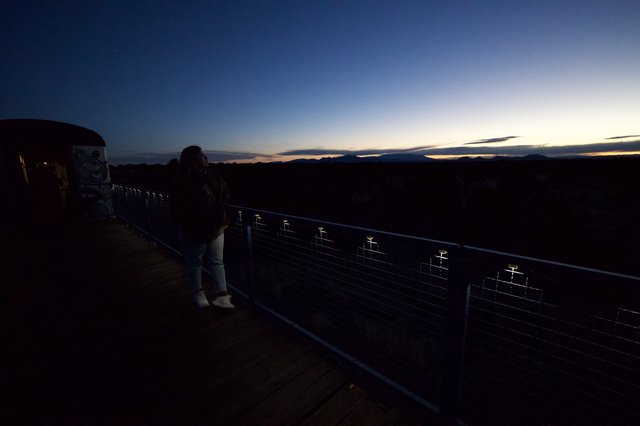 Twilight Contemplation at Desert Overlook
