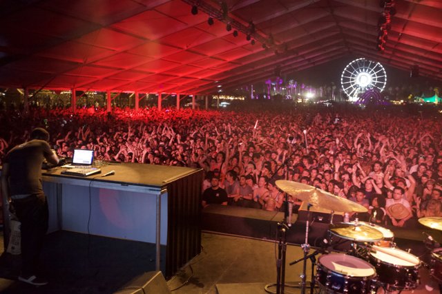 DJ Energizes the Crowd at Coachella 2012