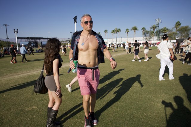 Festival Vibes: Afternoon Stroll at Coachella 2024