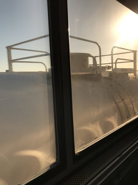 Sunburst on a Train Ride