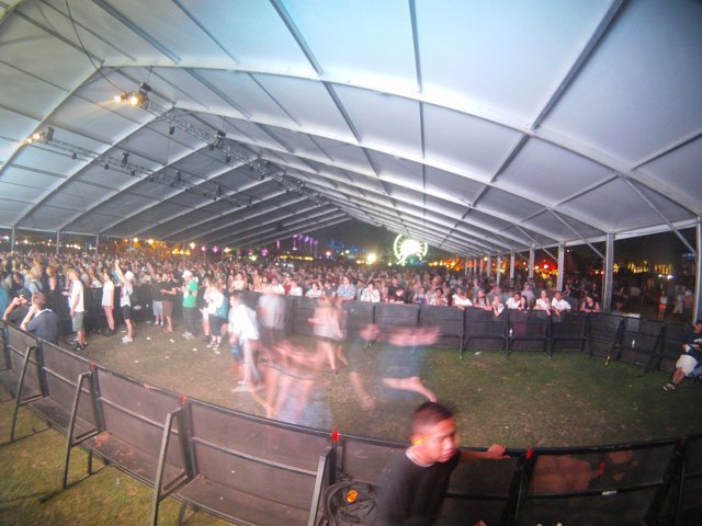 Concert Crowd under the Big Tent