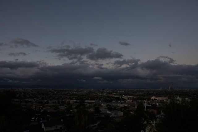 Dark Clouds Over the Cityscape