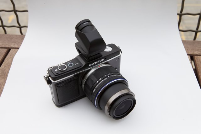 Classic Olympus Camera with Lens