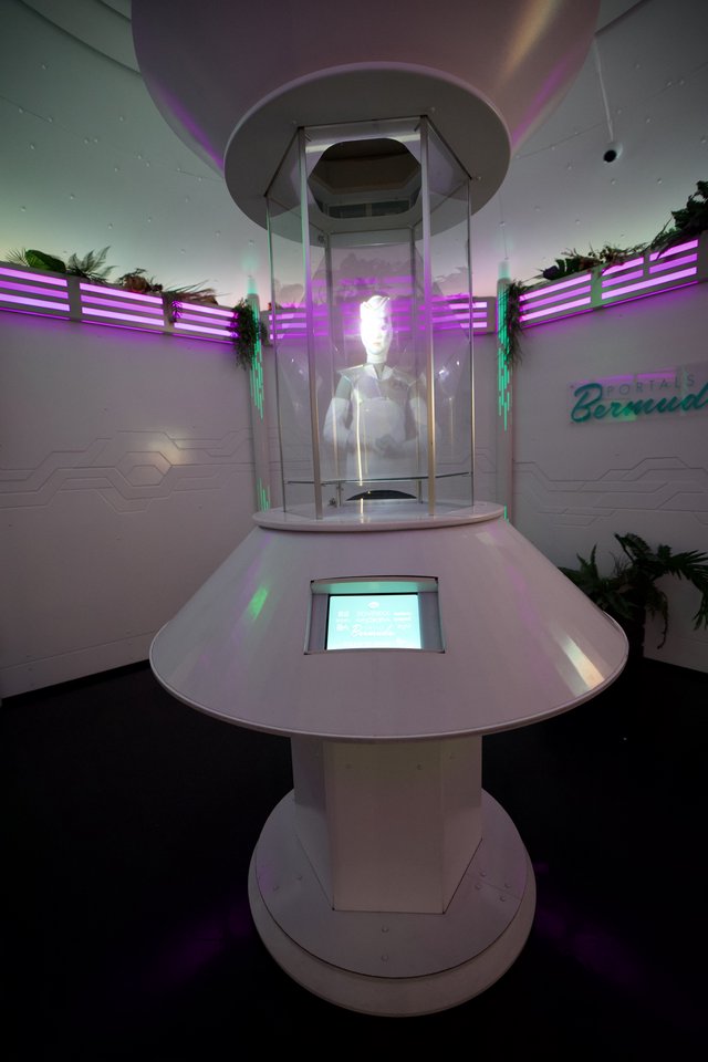 Futuristic Portal Bermuda Interactive Display Installation