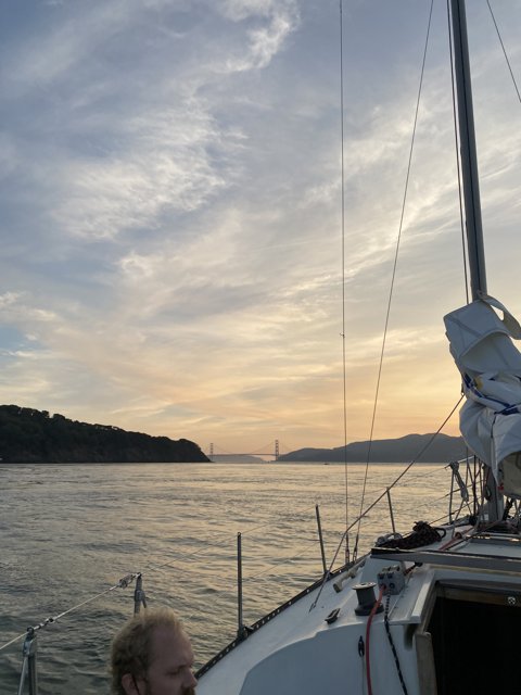 Serene Sailboat Sunset