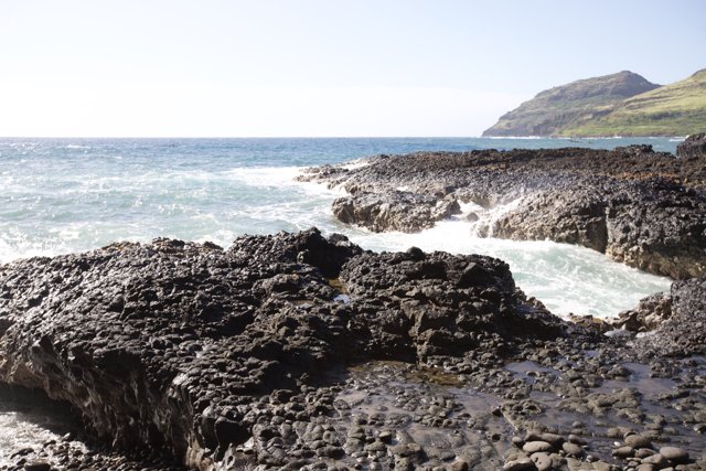 The Promontory on the Wild Hawaiian Shoreline