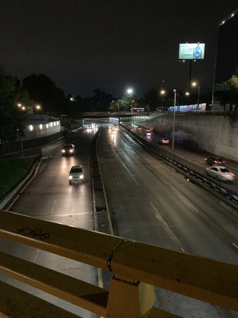 Nighttime Traffic on the Freeway