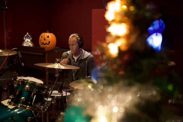 Drumming with Christmas Spirit