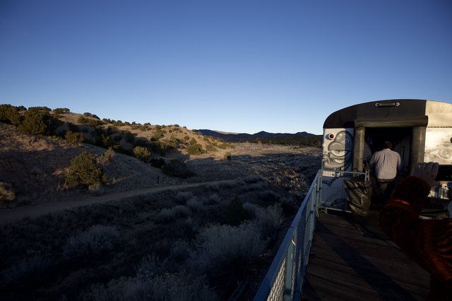 Desert Observatory Deck at Twilight in New Mexico