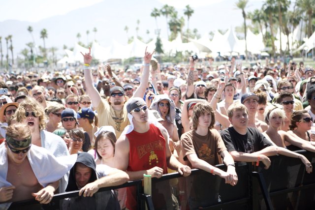 Jam-Packed Crowd at Coachella Music Festival