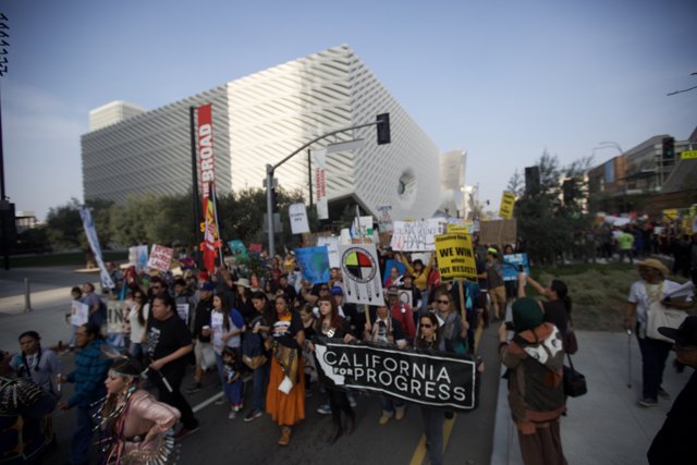 Pre-Coachella Protest March in Los Angeles