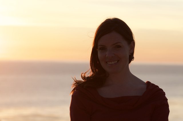 Golden Hour Portrait at the Ocean's Edge